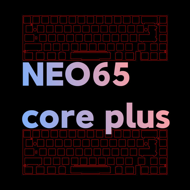 NEO Core Plus mechanische Tastatur mit 65 % Layout und verstärkten Platten in Gold - Bild 1