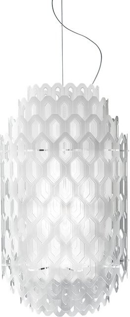 Slamp Chantal Suspension S Pendelleuchte in Weiß mit Bienenwaben-Design und E27-Fassung, dimmbar - Bild 1