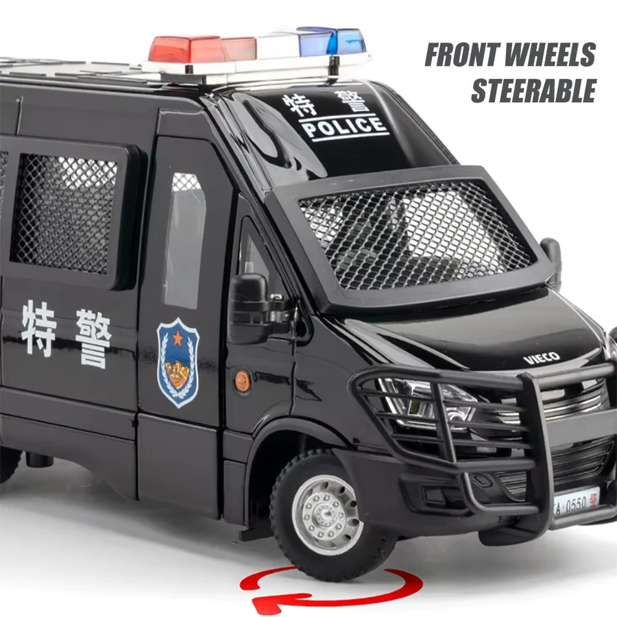 Maisto IVECO Polizeiauto, Spielzeugfahrzeug, Maßstab 1:24, mit Licht und Sound - Bild 3