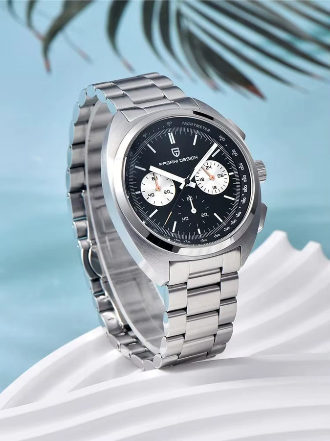 PAGANI DESIGN Chronograph, Quarz, Edelstahl, Silber, Herren - Bild 6