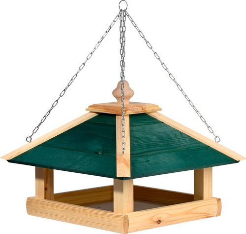 DOBAR Vogelhaus Narsaq hängend mit Kette in Grün - Bild 1