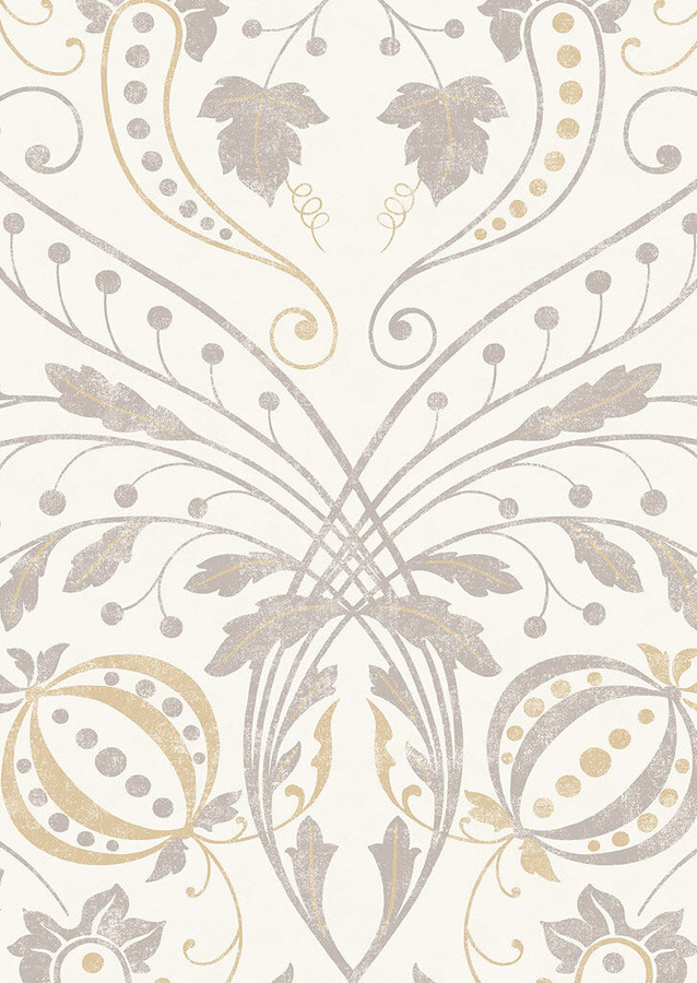 Lewis & Wood Tapete Chateau Gesso in Multicolour mit floralem Art Nouveau Design - Bild 1