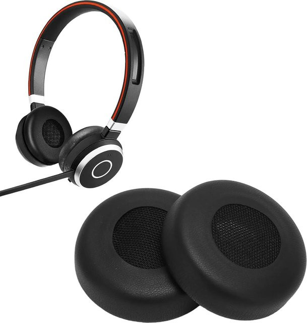 Jabra Ersatz Ohrpolsterabdeckung aus weichem Schaumstoff für Evolve 20 30 II 40 65 in Schwarz - Bild 1
