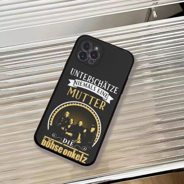 Handyhülle Band B-Bohse O-Onkelz für Apple iPhone 11 bis 17 Pro Max und XS, weiche Silikon Hülle, Schwarz - Bild 1