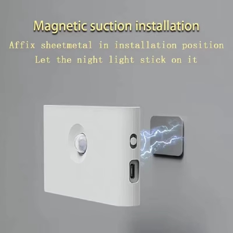 ATcomm Intelligentes LED Nachtlicht mit Bewegungssensor, wiederaufladbare drahtlose Magnet-Schranklampe für Küche, Treppe und Schränke - Bild 3