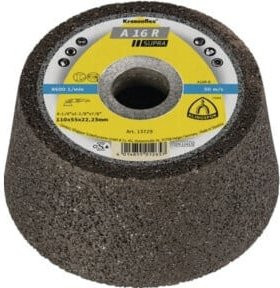 Klingspor A 30 R Schleiftopf grau B/T/H: 110 x 55 x 22,23 mm gekröpft - Bild 1