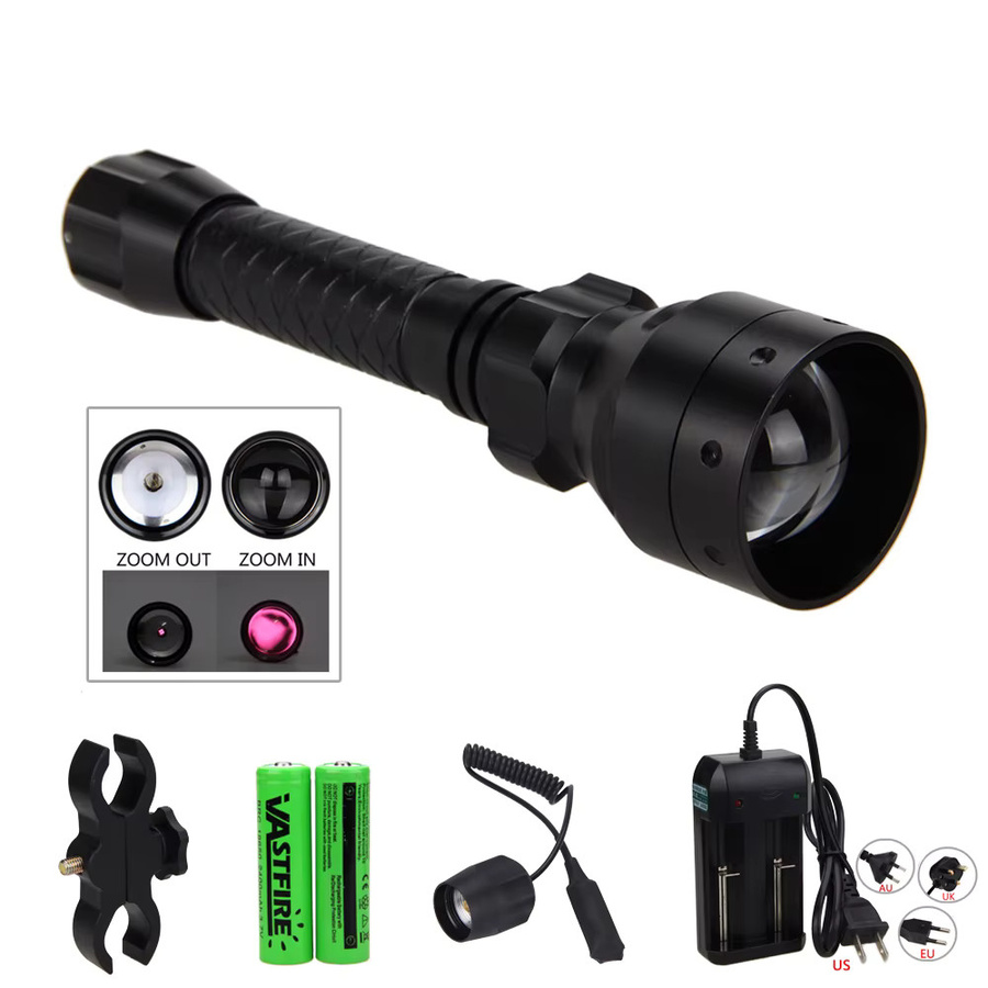 VASTFIRE 850 nm Infrarot-Taschenlampe mit einstellbarem Fokus in Schwarz - Bild 6