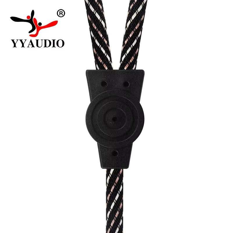 Yyaudio HiFi 3,5mm auf 2RCA Audio-Kabel, 6N OFC AUX Stereo Splitter Kabel in Schwarz für PC, Telefon, Verstärker und Mixer - Bild 3