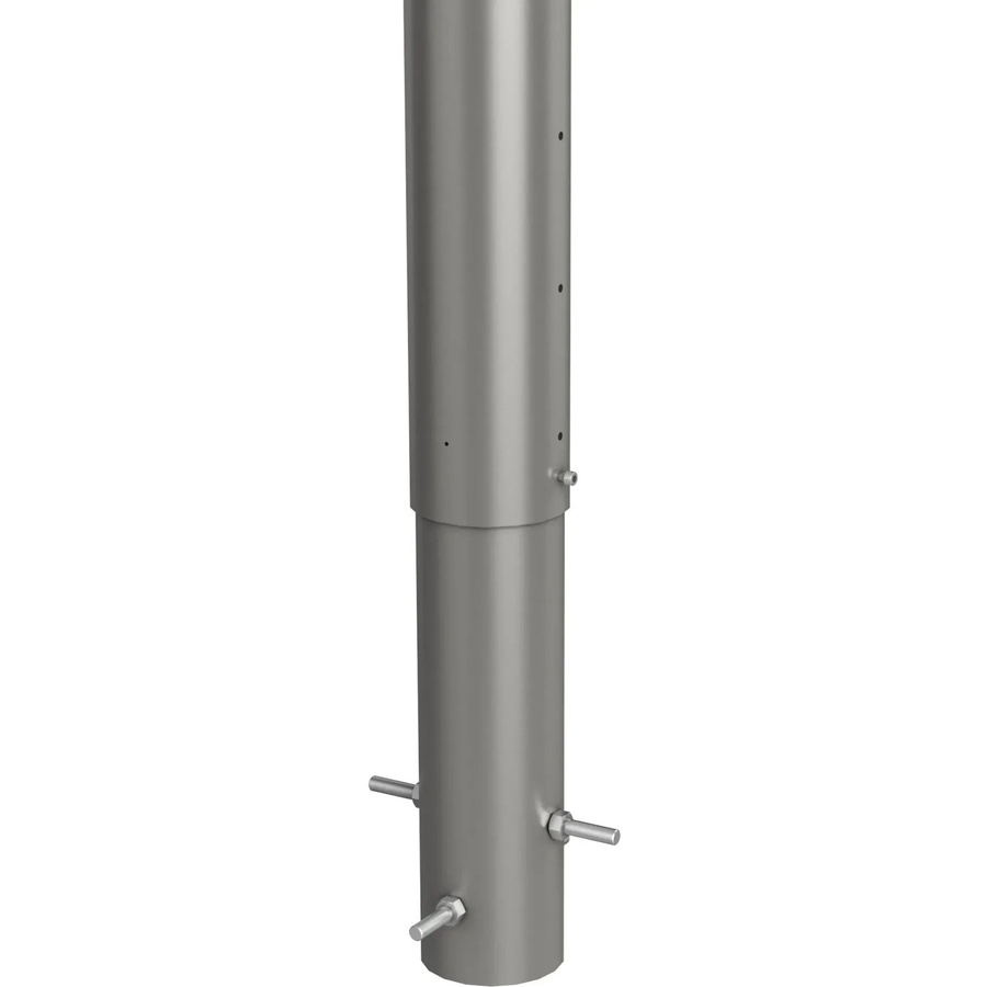 Biohort Steher für Sichtschutz zum Einbetonieren aus Stahlblech in Quarzgrau-Metallic, Höhe: 90 cm - Bild 2