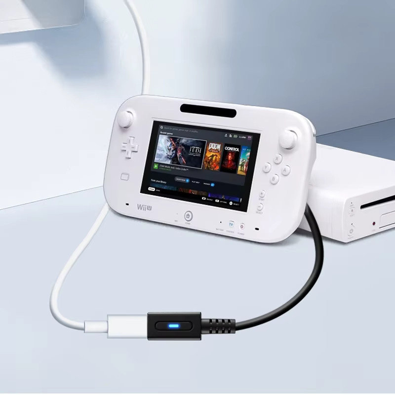 Nintendo USB-C PD Ladekabel für Wii U Konsole und Controller in Schwarz - Bild 2