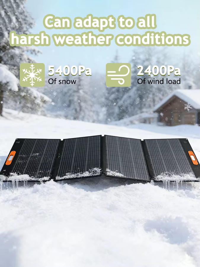 CHUBAN Faltbares Tragbares Solarpanel 420W in Schwarz als Solar-Batterieladegerät für Camping, Wohnmobil und Outdoor-Notstromversorgung - Bild 7