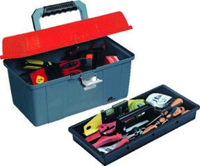 PLANO Kunststoff-Koffer mit Einsätzen, Blau, B/T/H: 42,0 x 23,0 x 23,0 cm - Bild 1