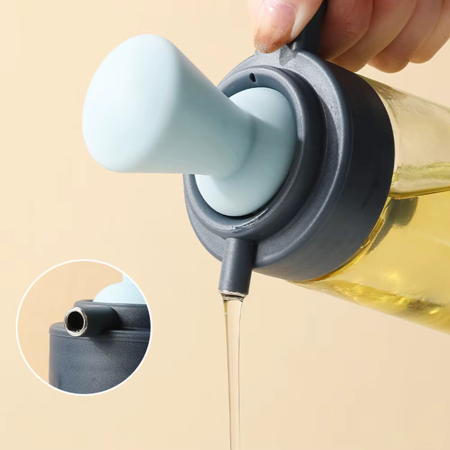 Aihogard 2-in-1 Silikon-Ölflasche mit integriertem Pinsel für Küche und Grillen - Bild 2