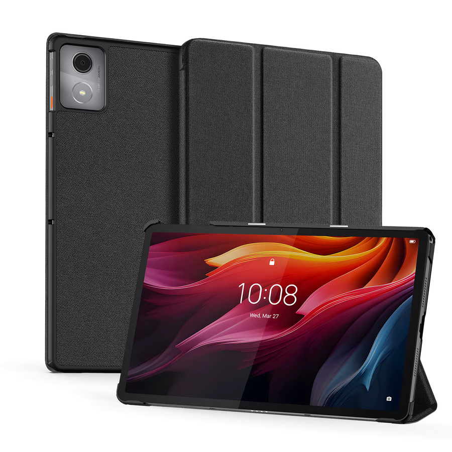 DUX DUCIS Tri-Fold Stand Tablet Hülle für Lenovo Idea Tab Pro 12.7 K11 Plus 11.45 Tab Plus, stoßfest, Schwarz - Bild 2