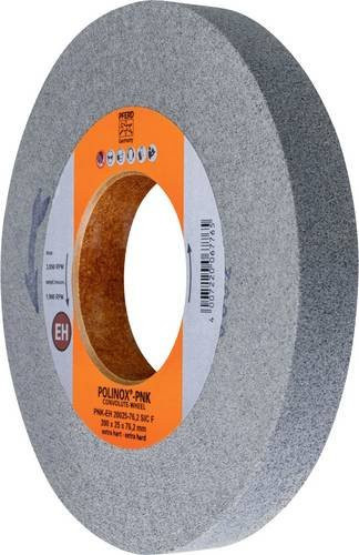 PFERD POLINOX Gewickeltes Vlies-Rad PNK für das Finish, Farbe: Grau, Durchmesser: 200 mm, Breite: 25 mm, Bohrung-Ø: 76,2 mm, Körnung: SIC Fein, Extrahart - Bild 1