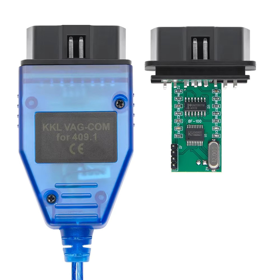 VAG KKL 409.1 OBD2 USB Diagnosekabel mit CH340 Chip für VW, Audi, Seat und Skoda, Blau - Bild 2
