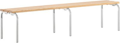 Sypro Sitzbank aus Kiefer Holz stapelbar in Grau Breite: 200 cm - Bild 1
