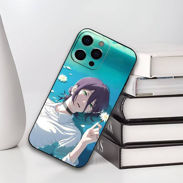 R-Reze C-Chainsaw Man Handyhülle aus weichem Silikon für Apple iPhone 11 bis 17 Pro Max in Schwarz und Multicolour - Bild 1