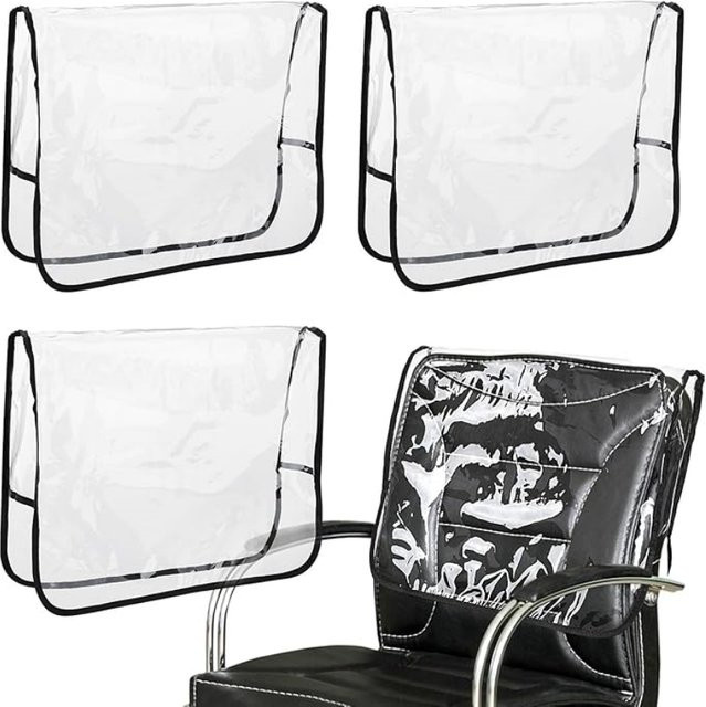 Transparente Stuhlrückenabdeckung aus Kunststoff für Esszimmerstühle und Salonstühle, fleckenresistent - Bild 1
