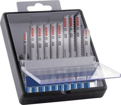 Bosch PRO Stichsägeblatt Set für Metall und Alu aus HSS-Stahl, 10-teilig, Breite: 92 mm - Bild 1