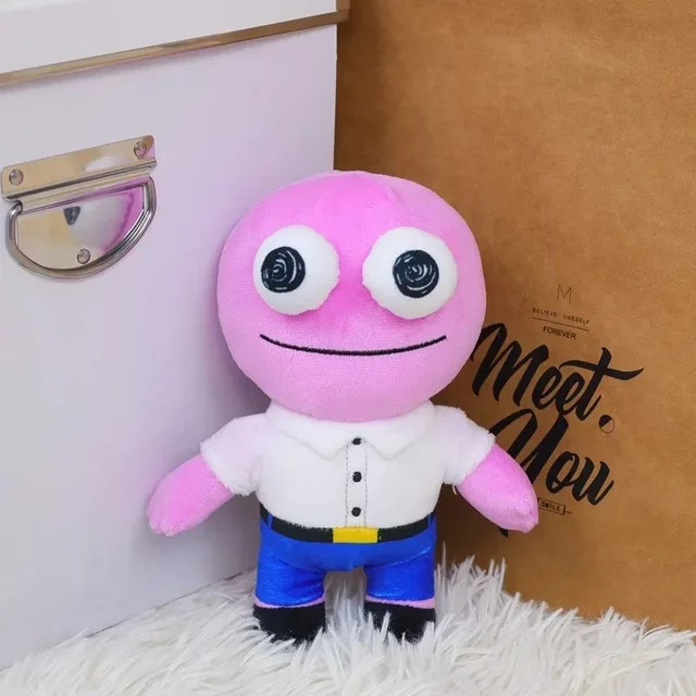 GLJ.CY Mr Frog Kawaii lächelndes Freunde-Plüschtier, Plüsch / Textil - Bild 1