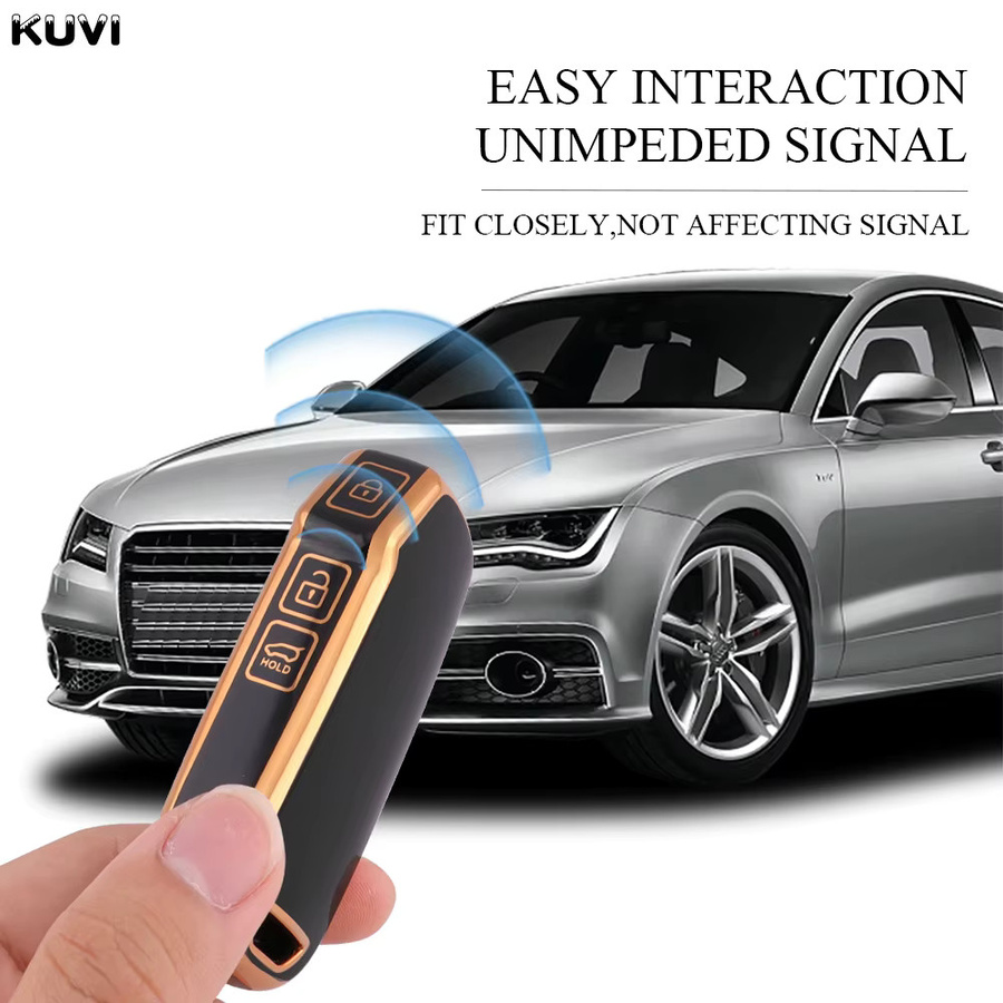 Kuvi TPU Schlüsselhülle für KIA Sportage R GT Stinger Sorento Ceed Cerato Forte Niro Soul Telluride als Schutz für Keyless Go - Bild 4
