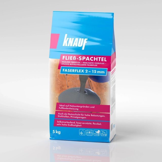 Knauf Fließspachtel Faserflex 15 in 5 kg - Bild 1