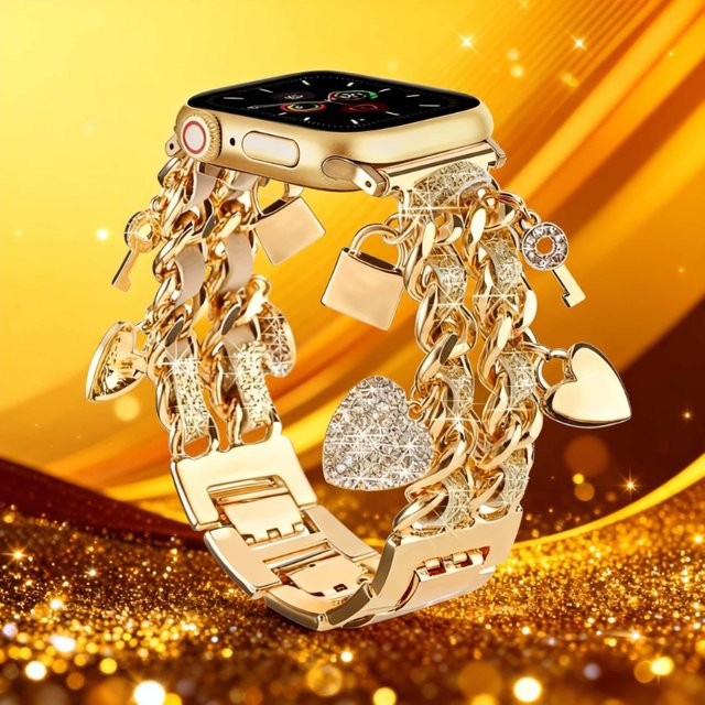 TINUORA Uhrenarmband Edelstahl, Gold, Unisex - Bild 1