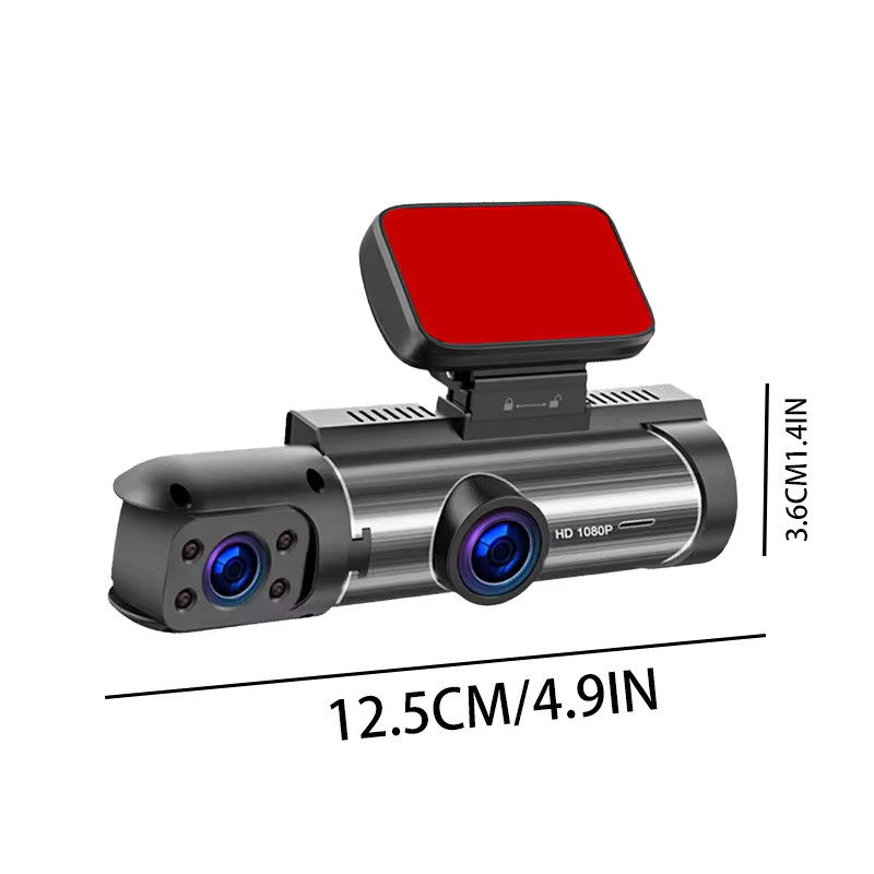 Baideluo 2-Kamera Dashcam Full HD 1080P mit Weitwinkel, Nachtsicht und Loop-Aufnahme, Schwarz - Bild 6