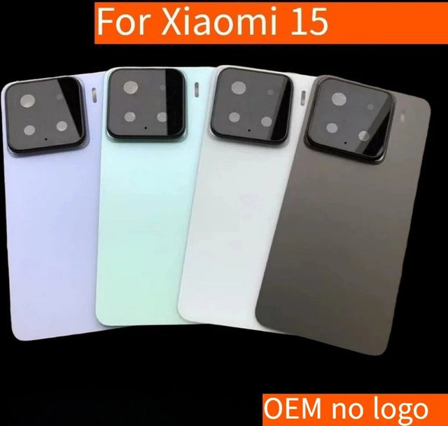 Xiaomi 15 Rückseitige Akku-Abdeckung als Glaspanel Ersatz in Weiß - Bild 1
