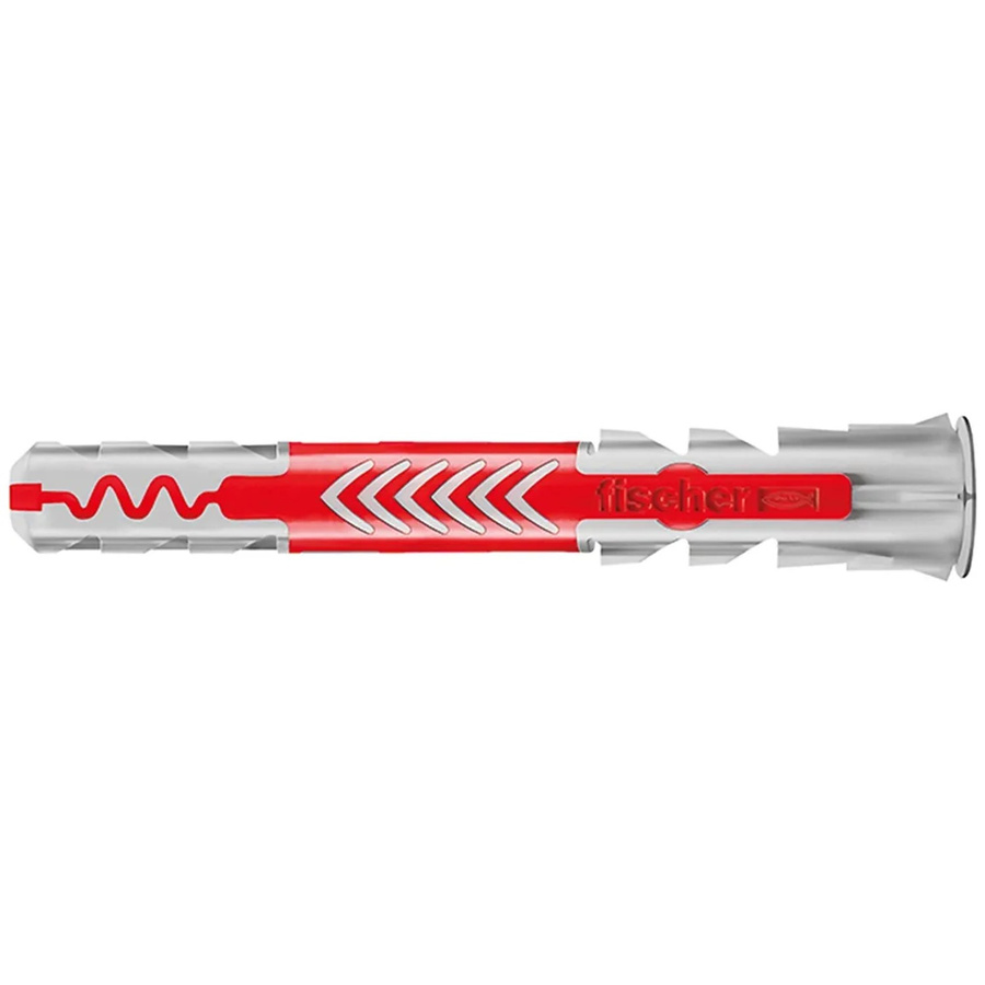 Fischer DUOPOWER Universaldübel aus Nylon, Durchmesser: 10 mm, Länge: 80 mm, 25 Stück, grau/rot - Bild 3
