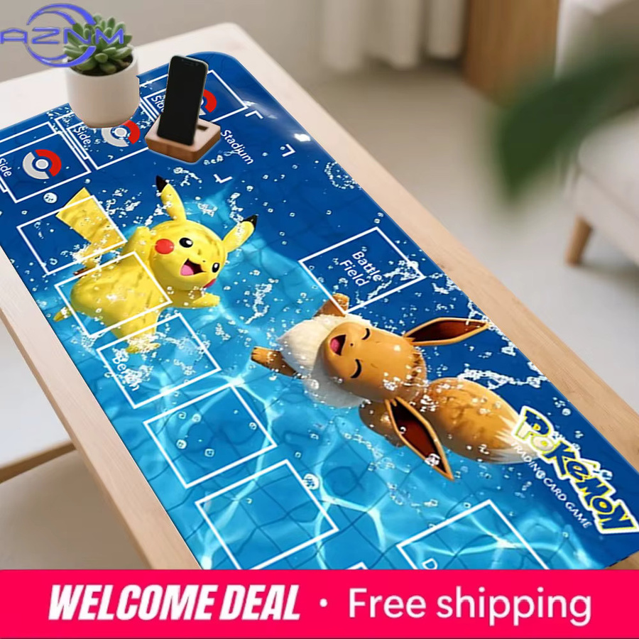 Potdemiel Pokémon Pikachu und Eevee Wasserspritzer Spielmatte, groß, rutschfest - Bild 5