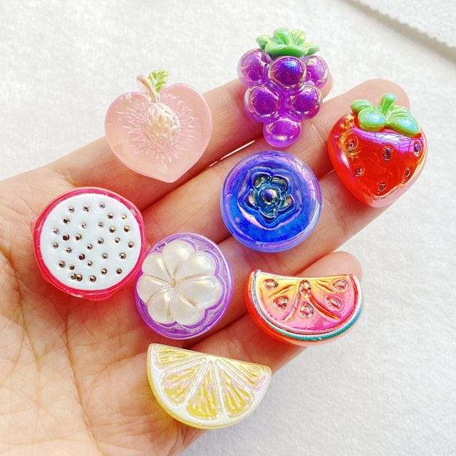 8 Stück dekorative Früchte-Figuren von TSXJY in Multicolour für Scrapbooking, DIY und Schmuck - Bild 1
