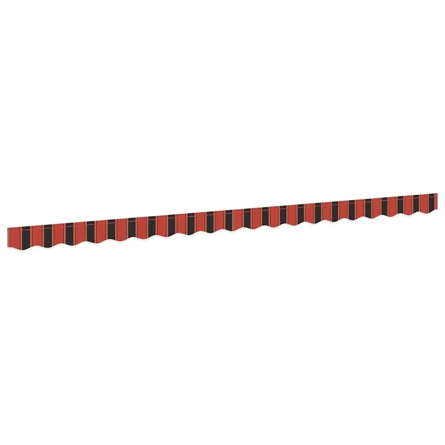 vidaXL Markisenschürze aus Polyester in Orange, Schwarz und Gelb, Breite: 4,5 m - Bild 2