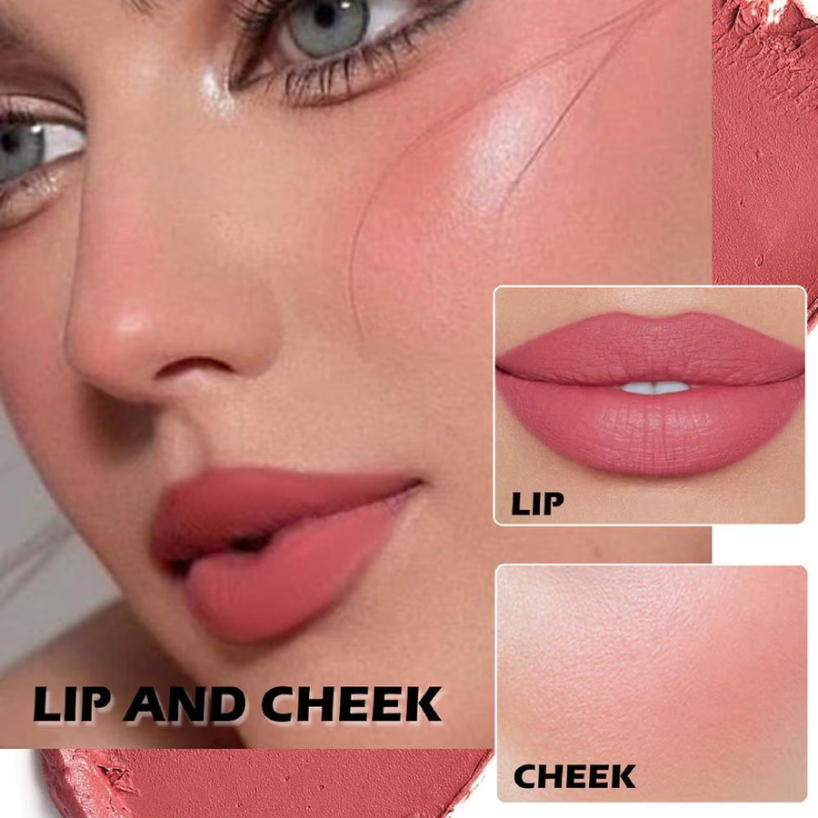 HANDAIYAN Lippenstift-Palette, 3-in-1, Matt, Samt-Mousse, Mehrfarbig - Bild 3