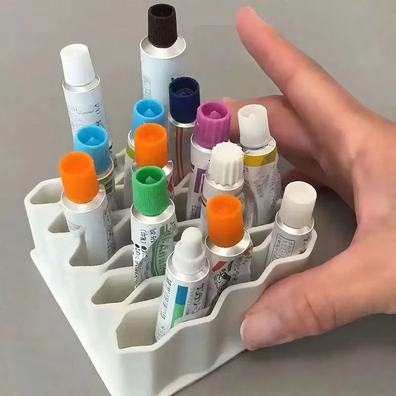 Tragbare Pillen-Organizer-Box mit Trennwänden und mehreren Fächern in Weiß aus Kunststoff - Bild 2