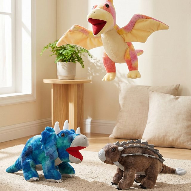Dinosaurier-Plüschtier, 25cm, Plüsch / Textil - Bild 1