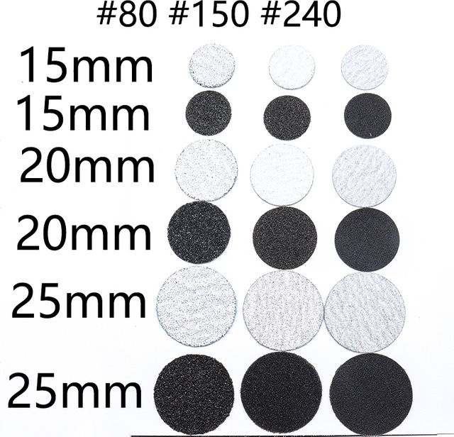 Easy Nail Schleifpapier für Pediküre, 50 Stück, Schwarz/Weiß - Bild 1