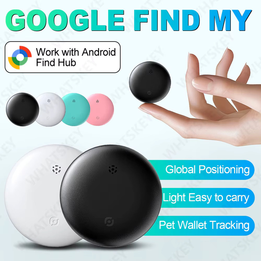 Android Anti-Verlust-Tracker mit Google Find My Device Unterstützung, wasserdichter Bluetooth Smart Tag Locator für Schlüssel, Geldbörsen und Fernbedienungen, Blau - Bild 2