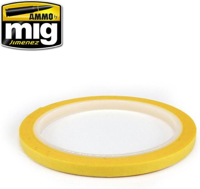 AMMO by MIG Jimenez Masking Tape aus Papier in Gelb, Breite: 0,6 cm, Länge: 25 m - Bild 1
