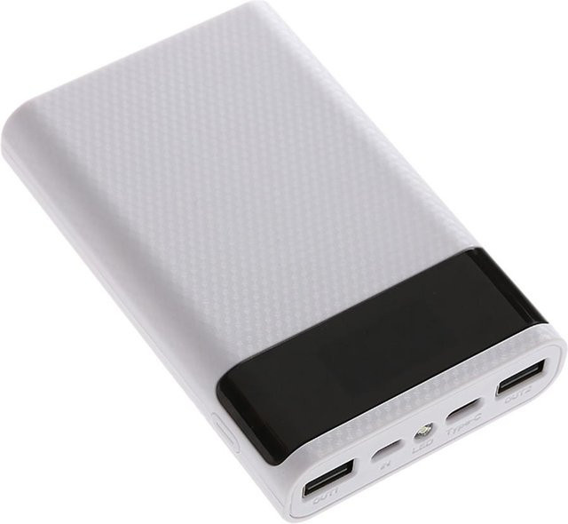 Meiteai-All DIY Power Bank Case Ladebox für 4x18650 Li-Ionen-Akkus mit Dual USB und Typ C in Weiß - Bild 1