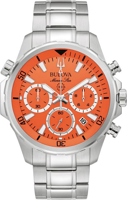 Bulova Chronograph Herrenuhr, Quarz, Edelstahl, 47 mm, 10 ATM - Bild 1