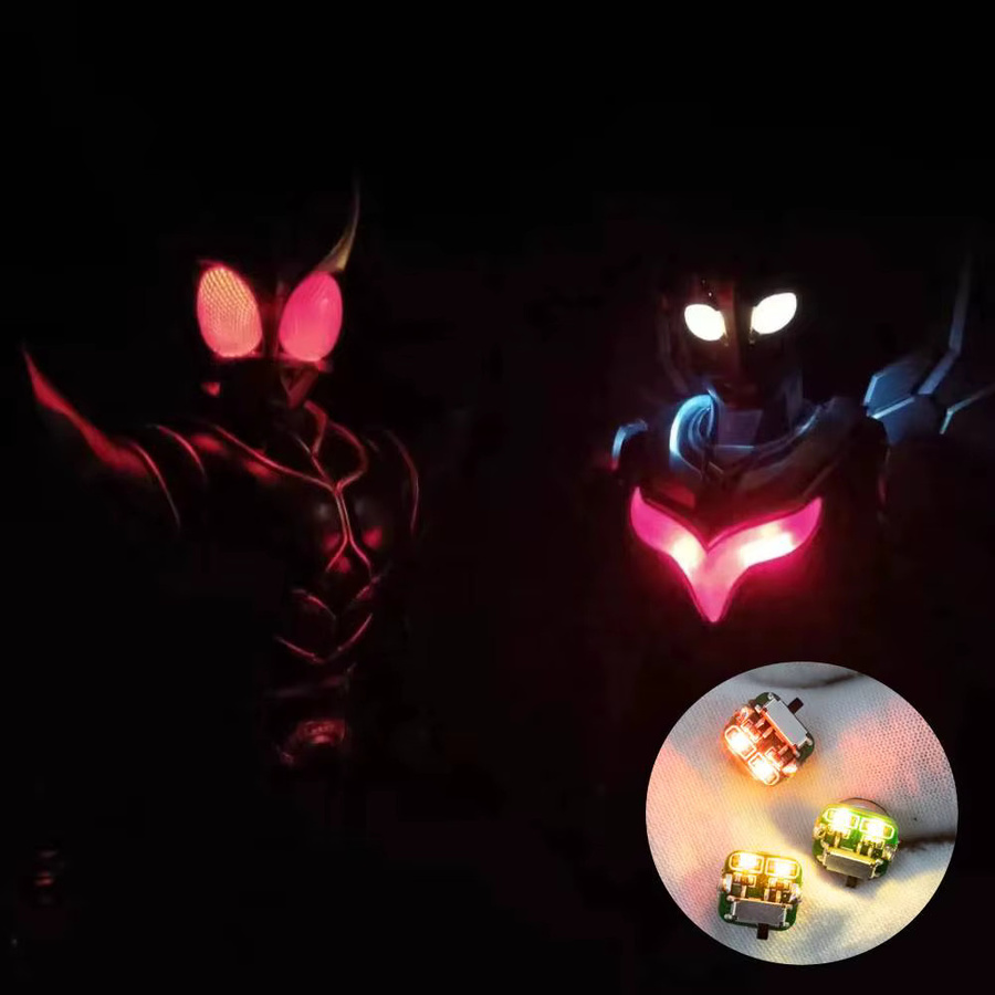 Kabellose Duale LED-Leuchte mit Schalter in Weiß für DIY-Modellbau, Gundam, Puppenhaus-Dekoration und Dioramen - Bild 4
