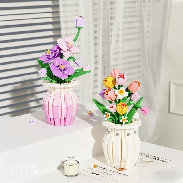 Idea Gardening Violette Topfpflanze, Mini-Bausteine, ab 6 Jahre - Bild 1