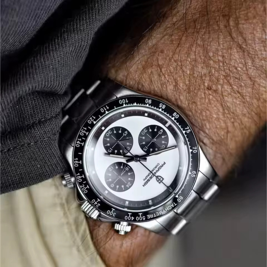 PAGANI DESIGN Chronograph, Quarz, Edelstahl, Silber, Herren - Bild 4