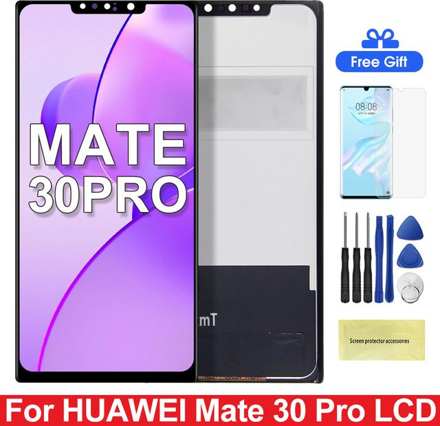 TFT Mate 30 Pro LCD-Display mit digitalem Touchscreen für Huawei Mate 30 Pro LIO-L09 LIO-L29 in Schwarz - Bild 1