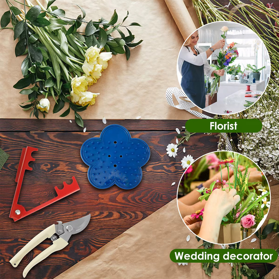 Ergonomischer Rosenblatt-Dorn-Stripper mit Handschuhen als tragbares Garten-Handwerkzeug-Set in Multicolor - Bild 3