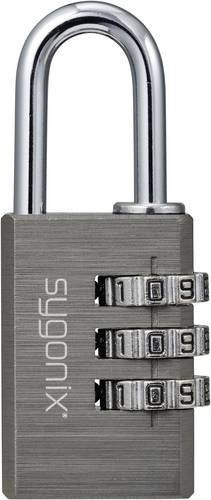 Sygonix SY-6932310 Zahlenschloss 3-stellig in Titan-Grau, Durchmesser: 30 mm - Bild 1