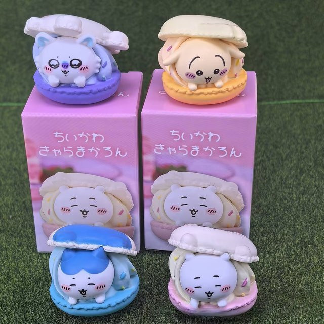jiyi Macaron Blind Box Figur, Usagi Hachiware, Einzelfigur, Tiere - Bild 1