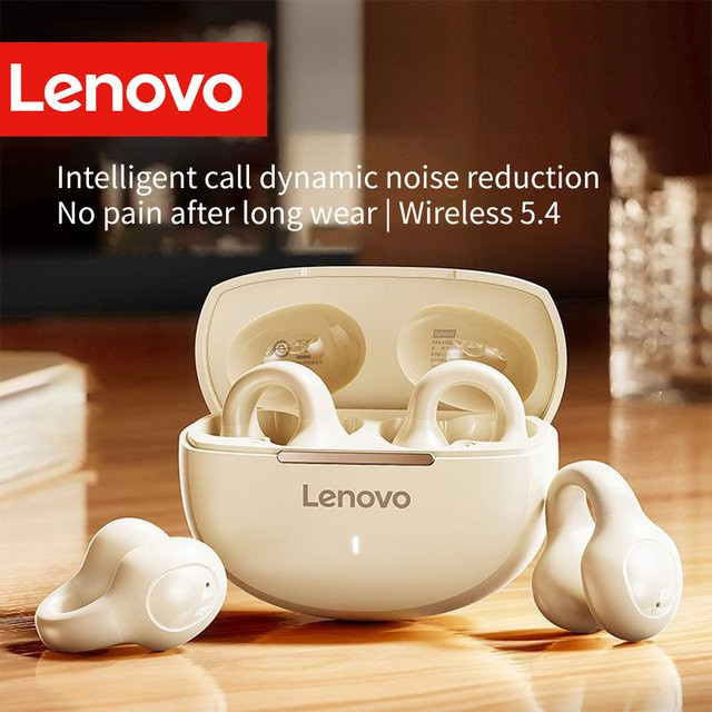 Lenovo Wireless Sport Earbuds In-Ear Kopfhörer mit Active Noise Cancelling und Bluetooth 5.4 in Weiß - Bild 1